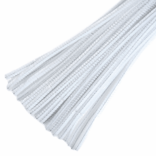 Trimits White Chenilles - 30cm x 6mm (Pack of 100)