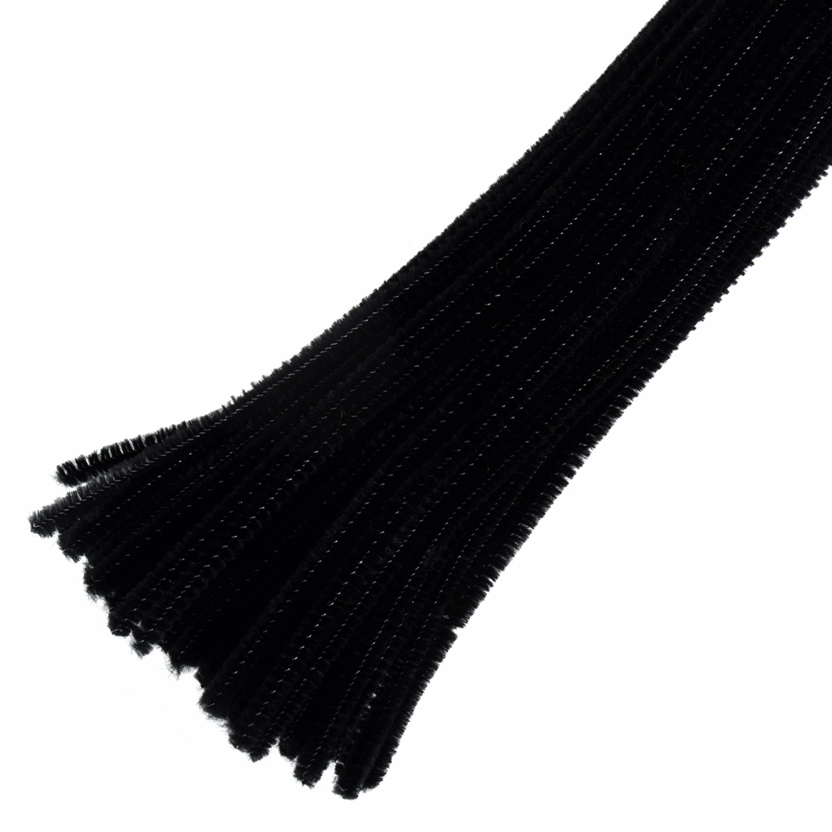 Trimits Black Chenilles - 30cm x 6mm (Pack of 100)