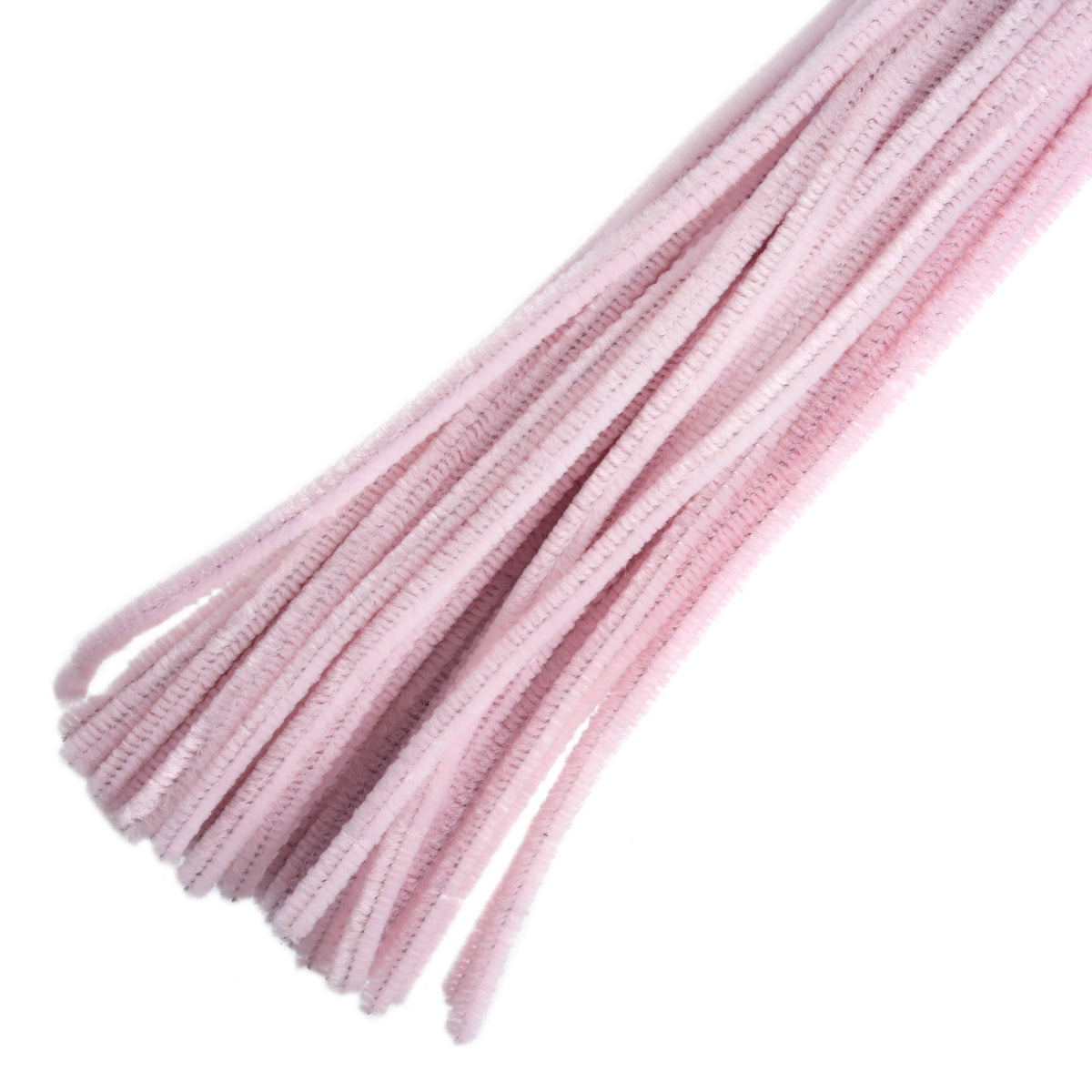 Bundle of pink chenille stems