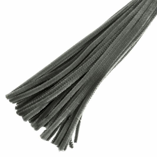 Trimits Grey Chenilles - 30cm x 6mm (Pack of 100)