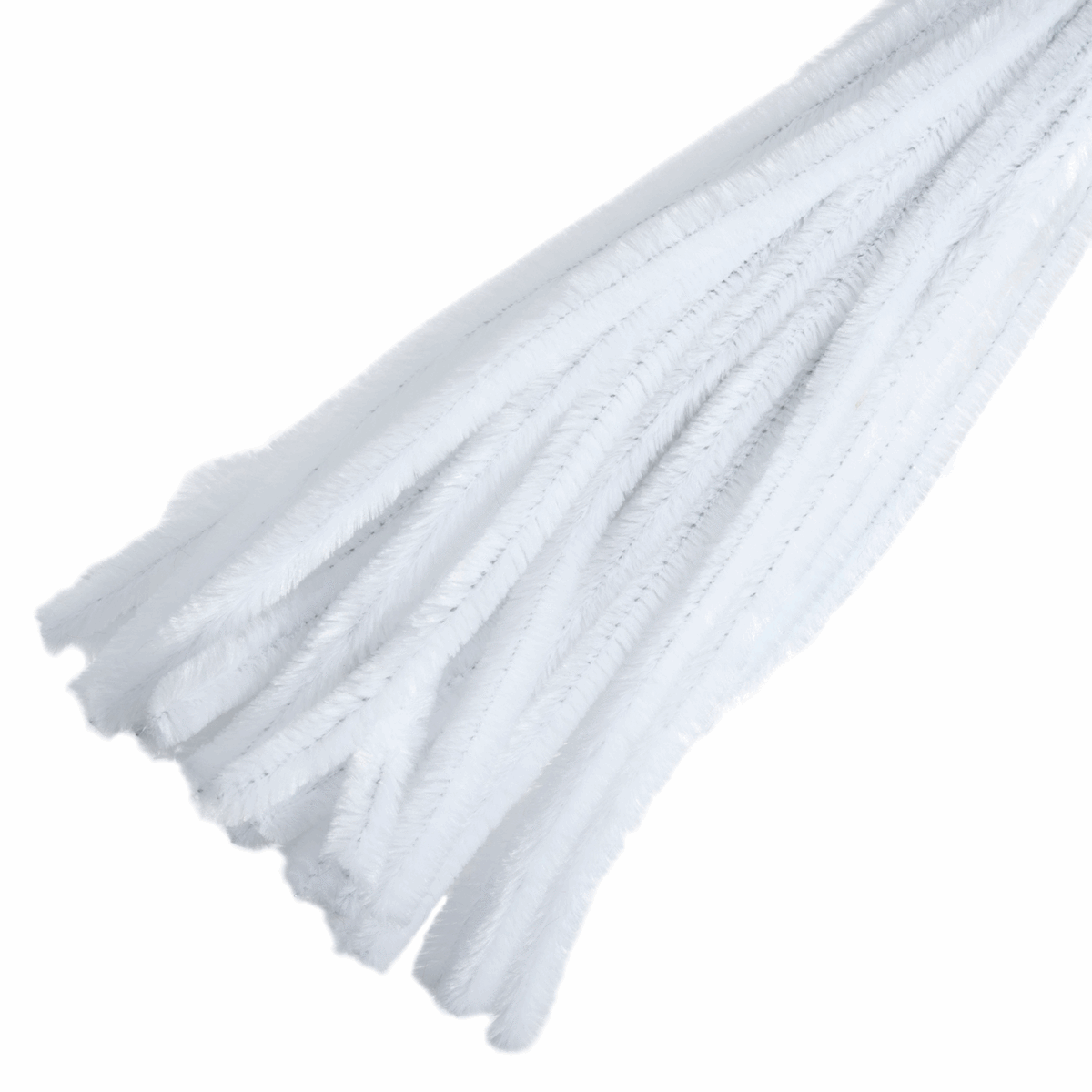 Trimits White Jumbo Chenilles - 30cm x 12mm (Pack of 50)