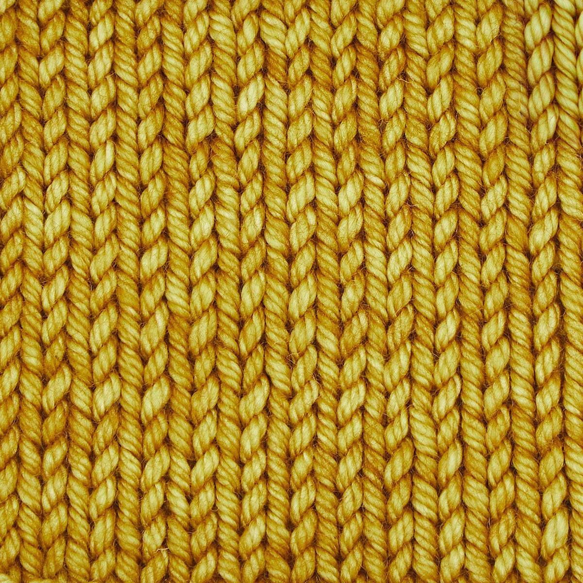 Skein of Symfonie Bella semi-solid merino yarn in Spicy Mustard