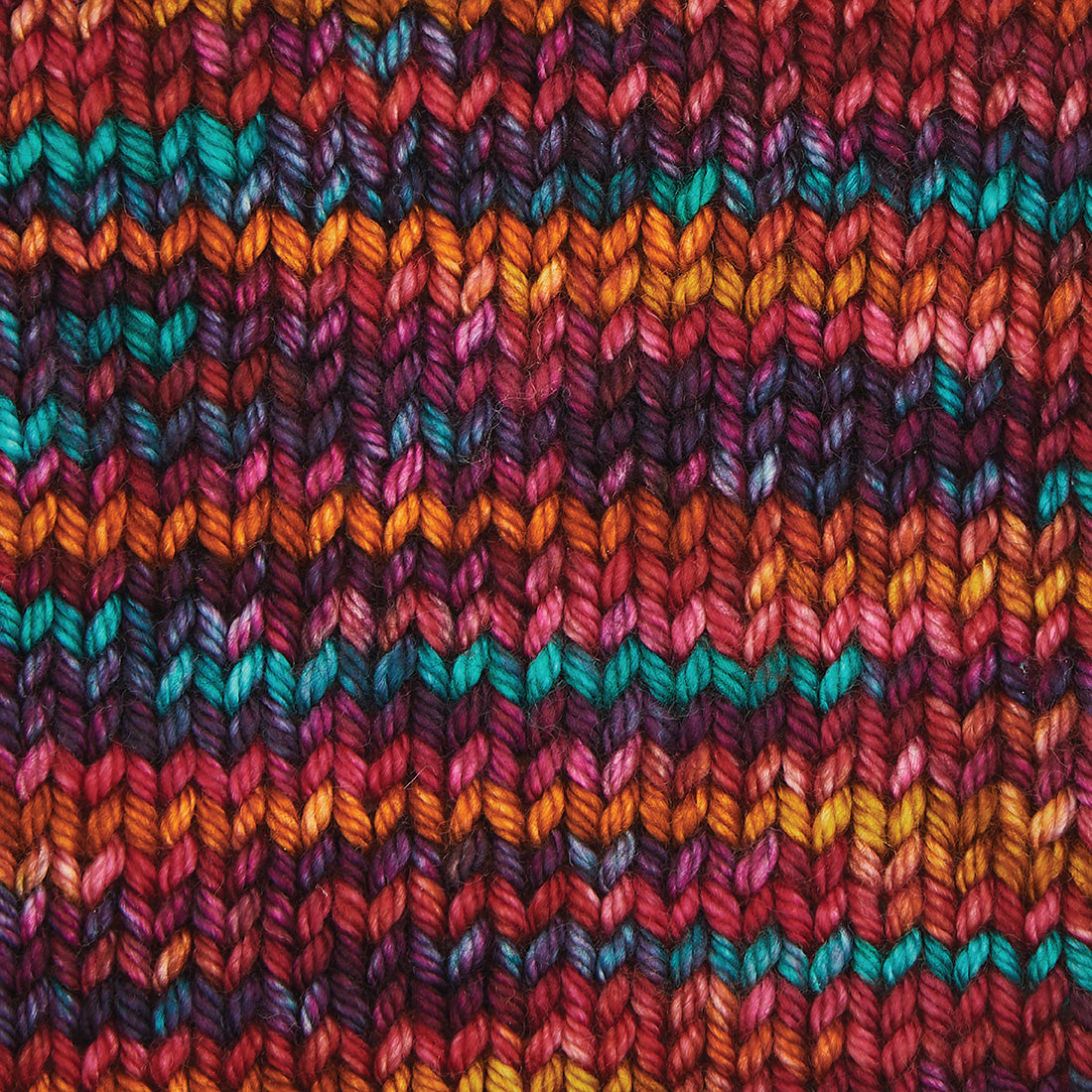 Hand-dyed skein of Symfonie Bella yarn in Party Lights
