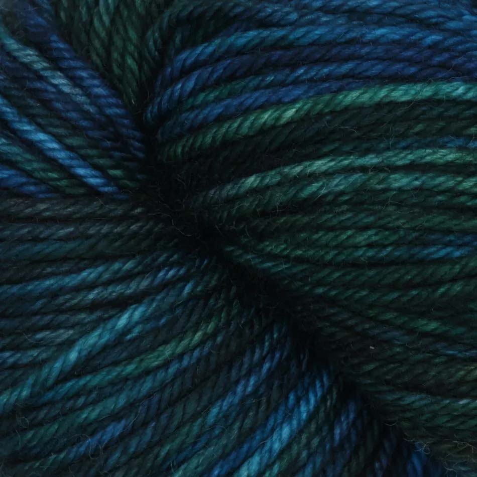 Hand-dyed skein of Symfonie Bella yarn in Tucson Teal