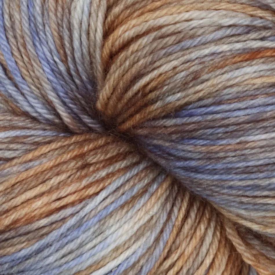 Skein of Symfonie Yarns Terra sock yarn in Blue Dune