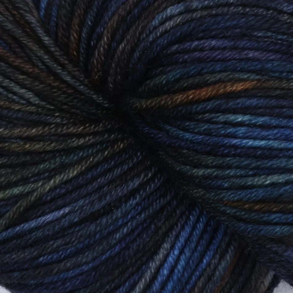 Skein of Symfonie Viva DK merino yarn in Deep Sea