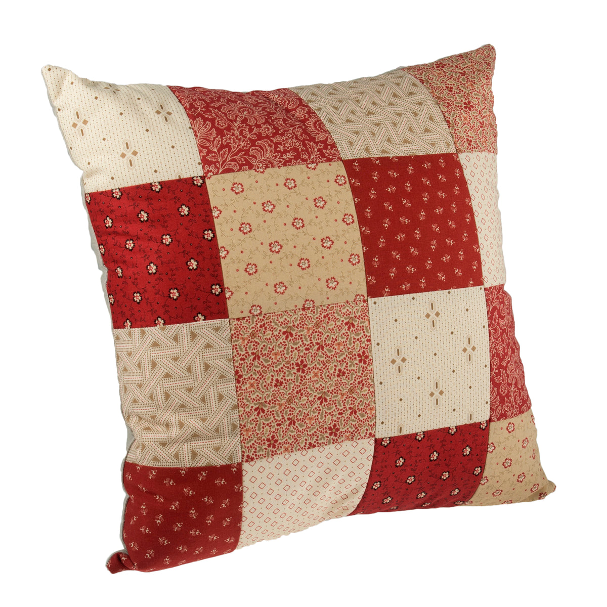 Natural cotton cushion back with zip