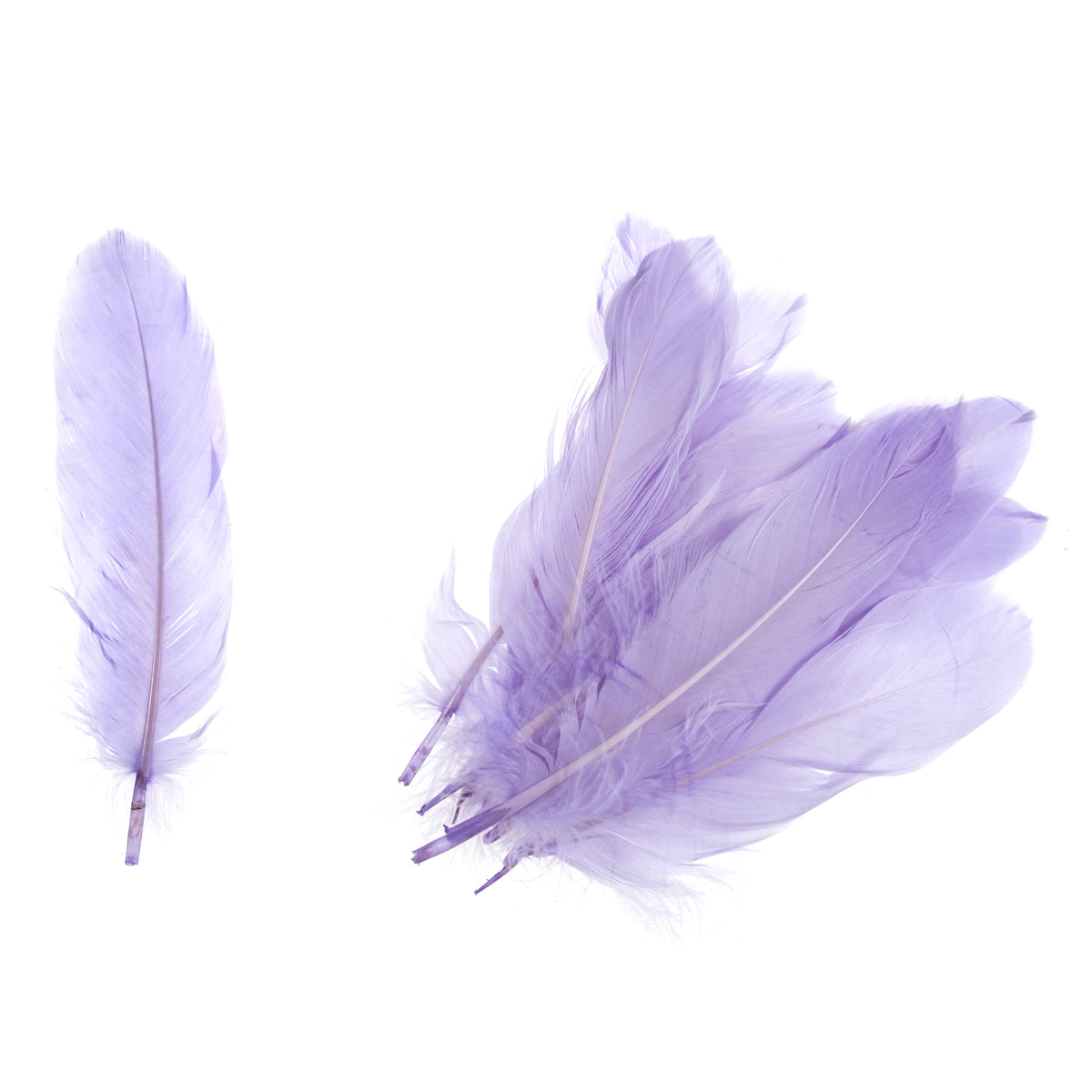 Pack of lilac goose feathers by Trimits