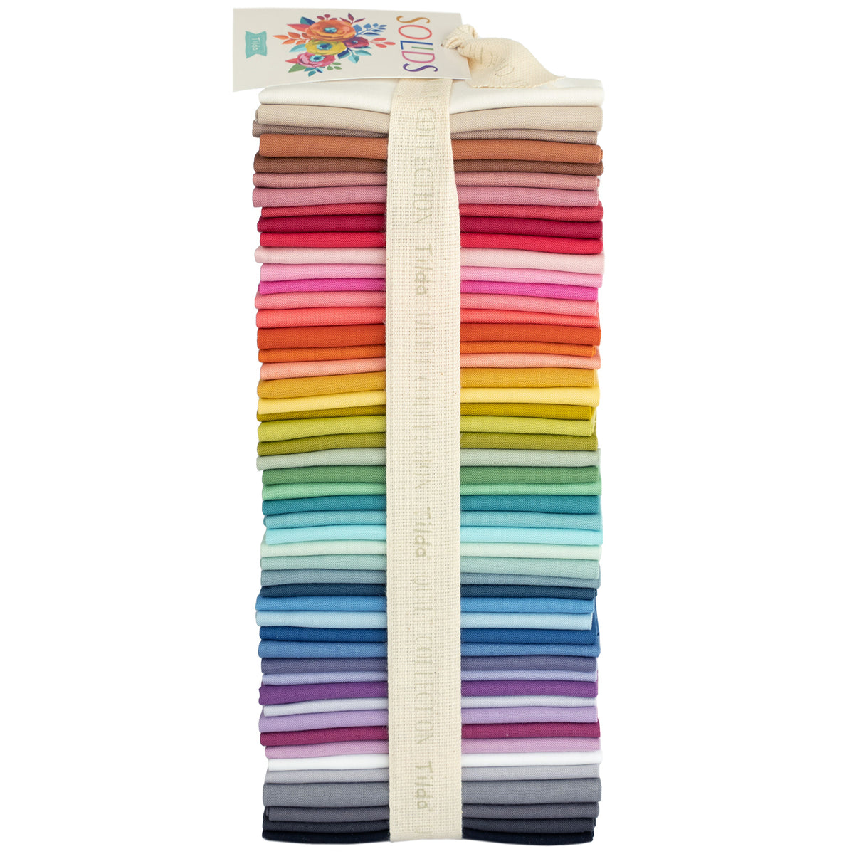 Bundle of 50 Tilda solid colour fat eighths