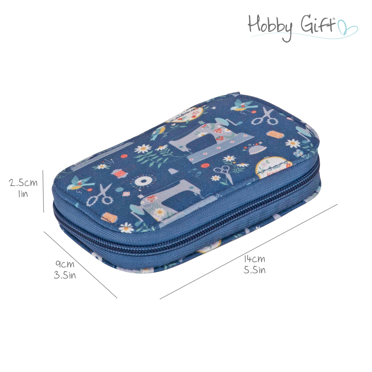 Sewing machines print zip sewing kit case with sewing tools
