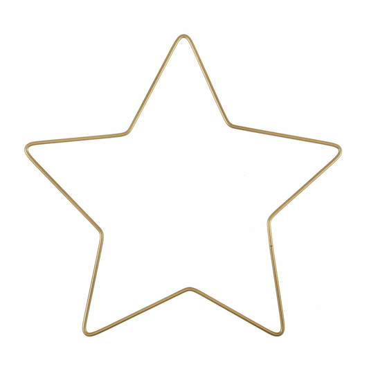 Trimits Gold Metal Star Craft Hoop - 20cm
