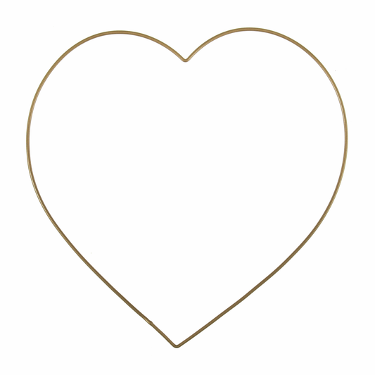 Trimits Gold Metal Heart Craft Hoop - 20cm