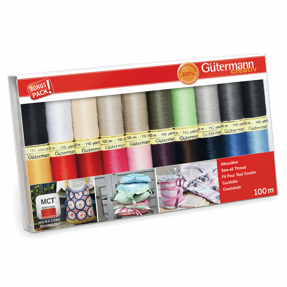Gutermann Thread Set Sew-All 100m Pack of 20