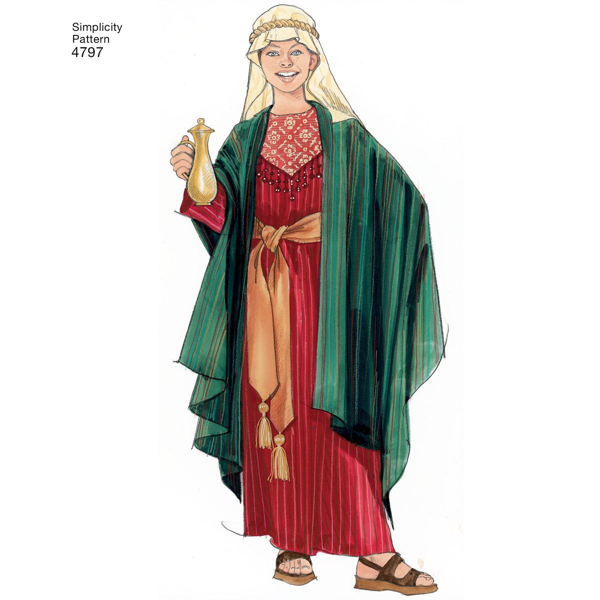 Simplicity S4797 sewing pattern envelope showing children's costumes
