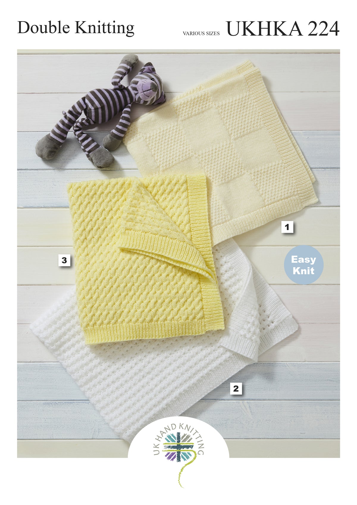 Cover of the UKHKA blankets knitting pattern