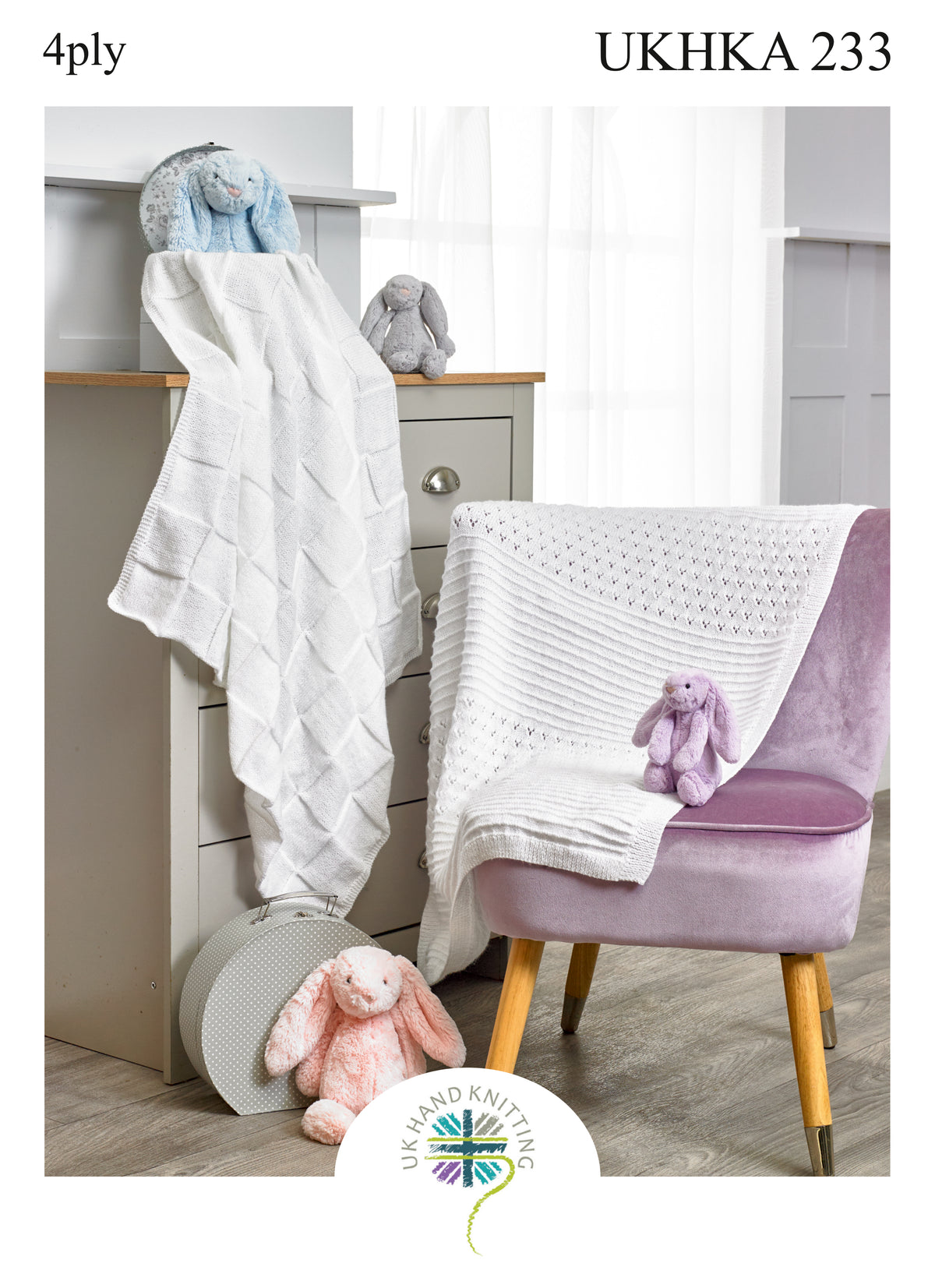4 Ply blankets knitting pattern cover