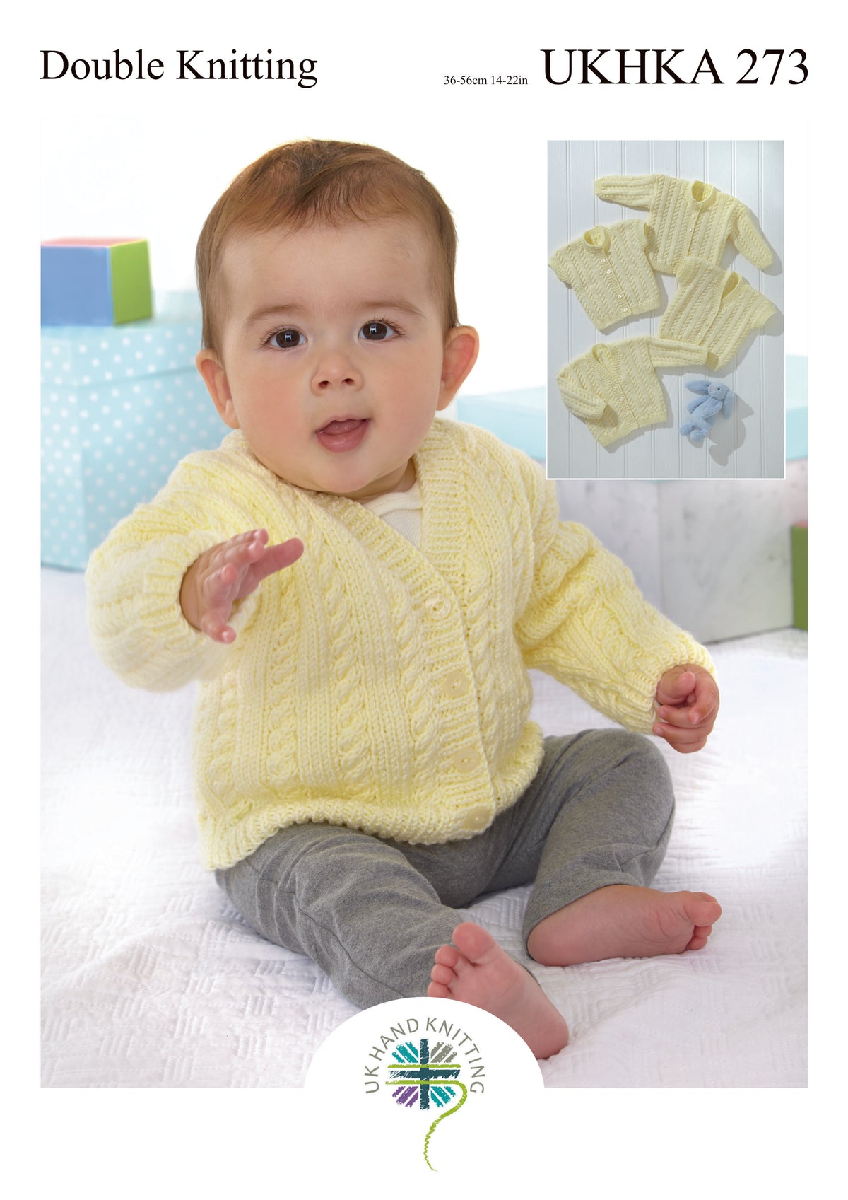 UK Hand Knitting Association pattern 273 cover showing cardigans