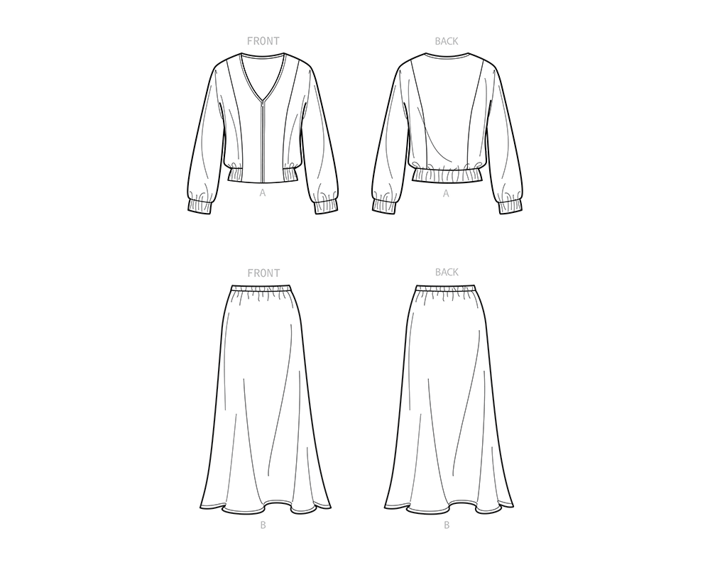 New Look N6710 sewing pattern envelope showing zip front jacket