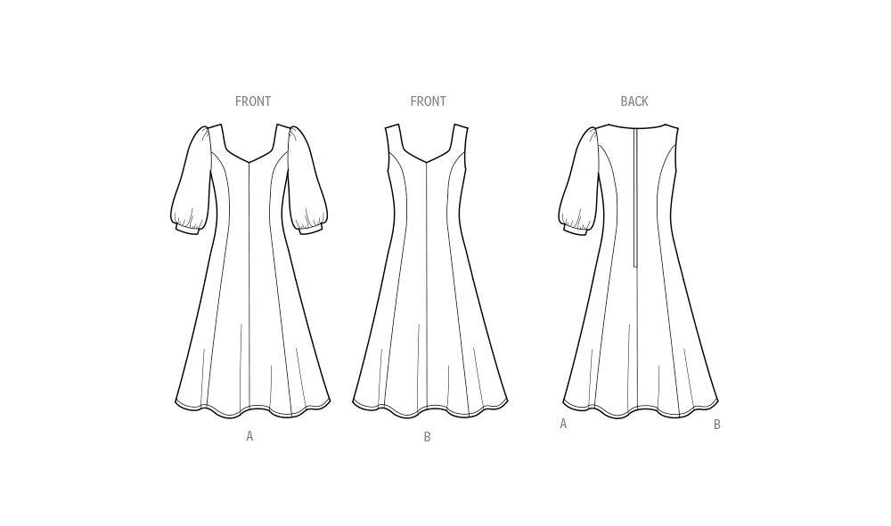 New Look sewing pattern N6776 envelope showing a dress