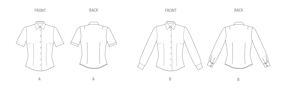 New Look sewing pattern N6790 envelope showing a fitted blouse
