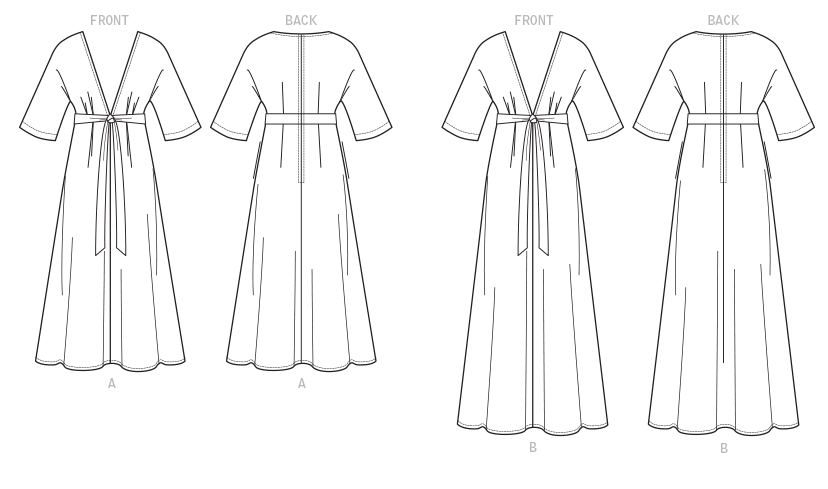 Vogue Patterns V1735 pattern envelope showing semi-fitted dress