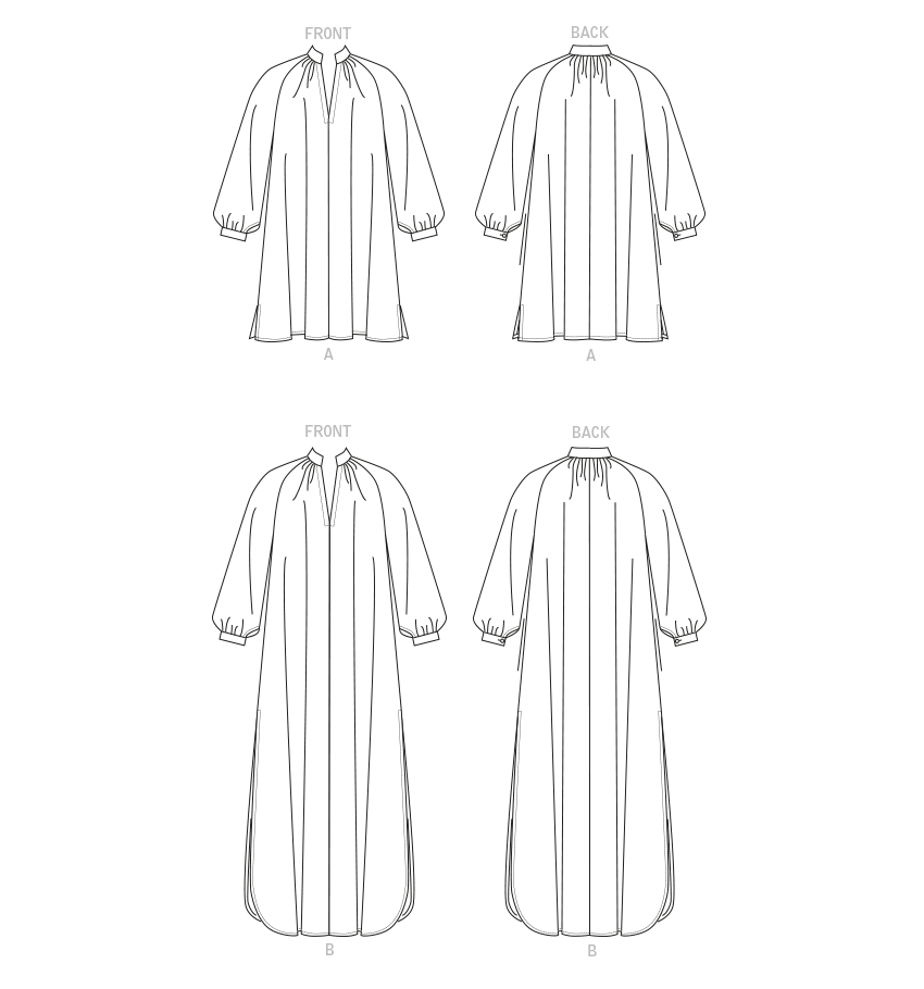 Vogue Patterns V1803 envelope showing a very loose-fitting bias cut dress