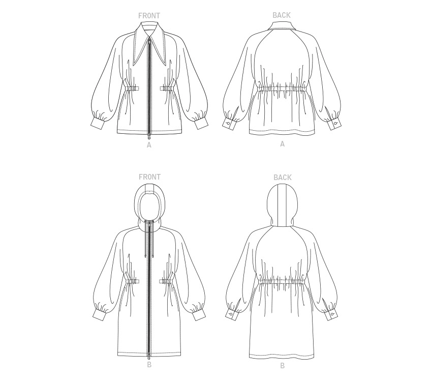 Vogue Patterns V1840 envelope showing a very loose-fitting unlined jacket