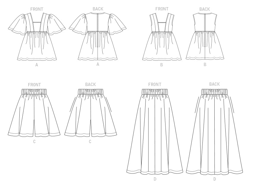 Vogue V1871 pattern envelope showing the peplum top designs