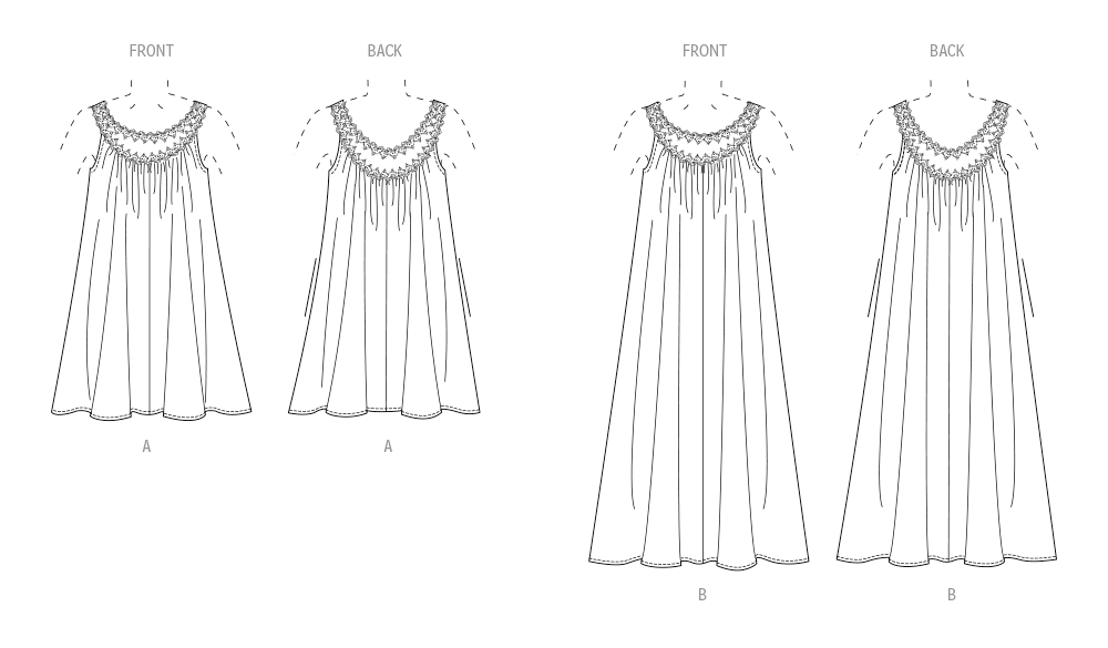 Vogue Patterns V2026 envelope showing tent dress designs