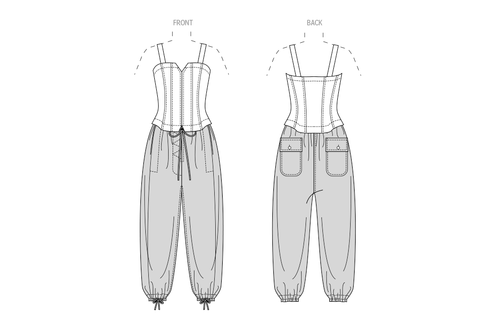 Vogue Patterns V2035 zip front jumpsuit sewing pattern envelope