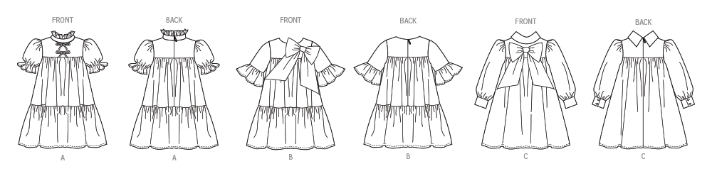 Vogue Patterns V2059 pattern envelope showing a lined girls' dress