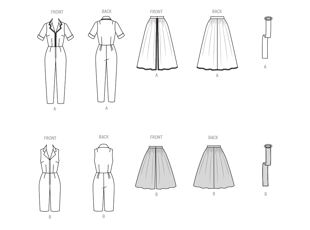 Vogue Patterns V2062 pattern envelope showing a vintage 1959 one-piece slack suit and skirt
