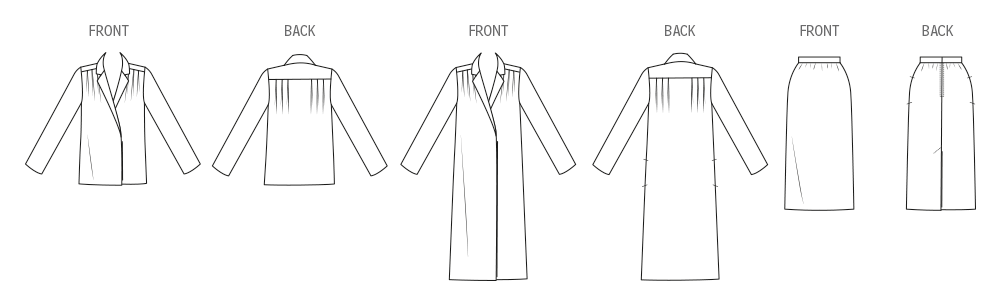 Vogue Patterns V2171 pattern envelope showing vintage 1979 dress, top and skirt designs