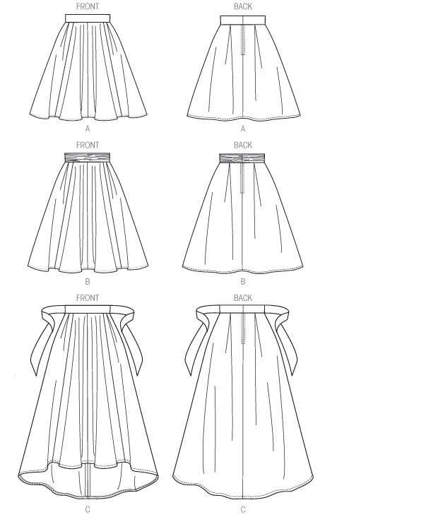 Vogue Patterns V8980 skirt sewing pattern envelope