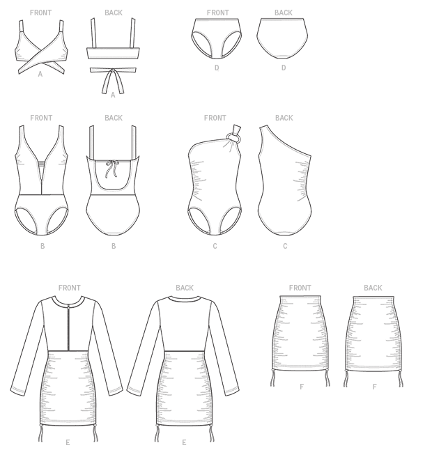 Vogue Patterns V9192 envelope showing misses' tie-front top designs