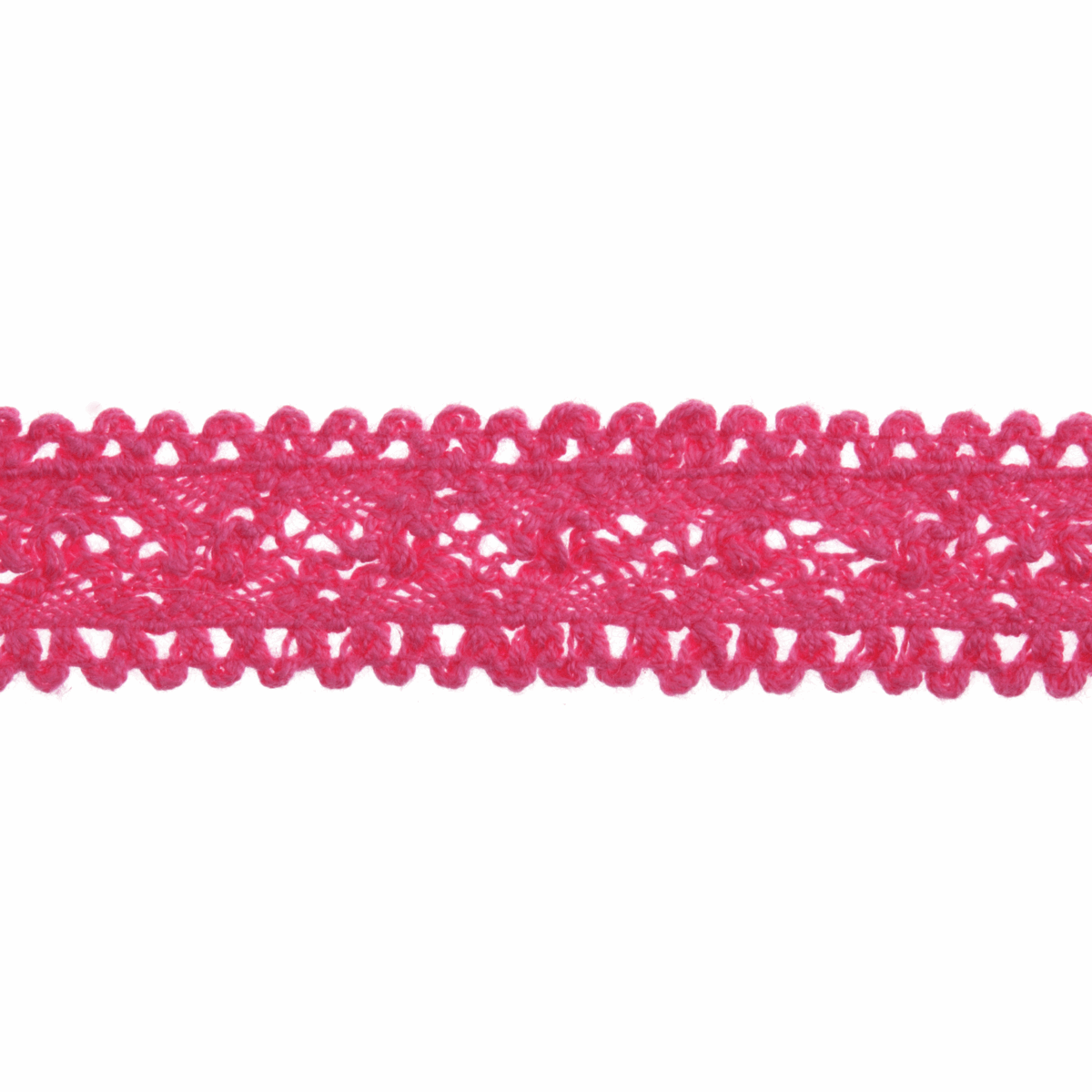 Bowtique Fuchsia Cotton Lace Trimming - 4m x 18mm