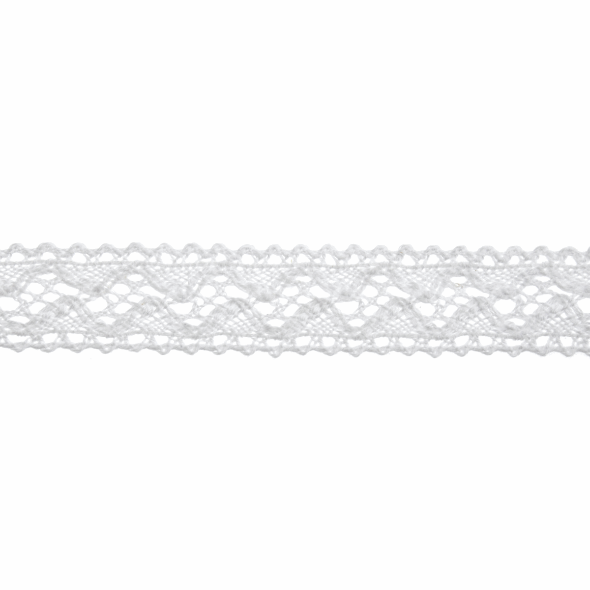 Bowtique White Cotton Lace Trimming - 5m x 18mm