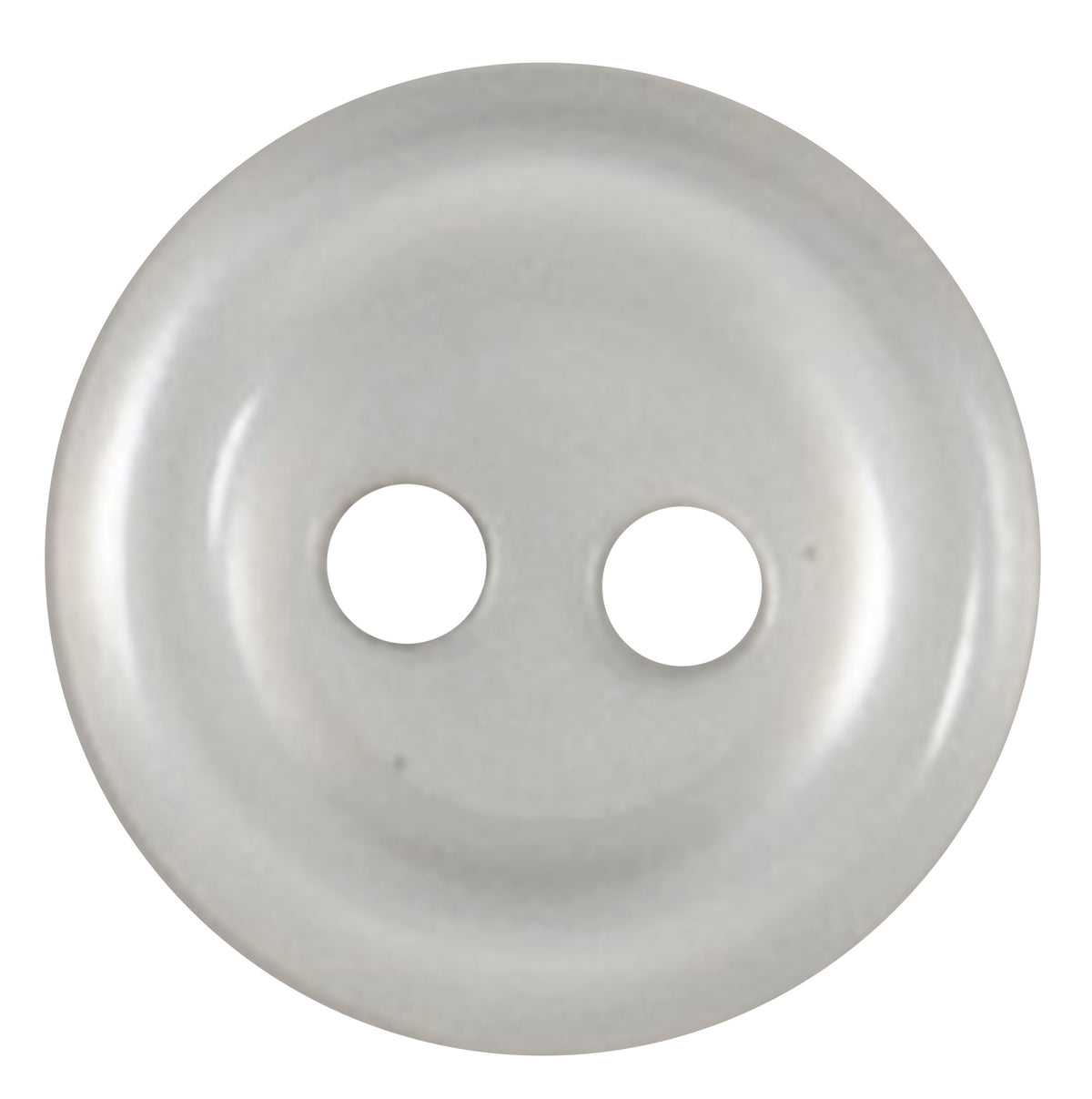 Pale grey 2-hole button