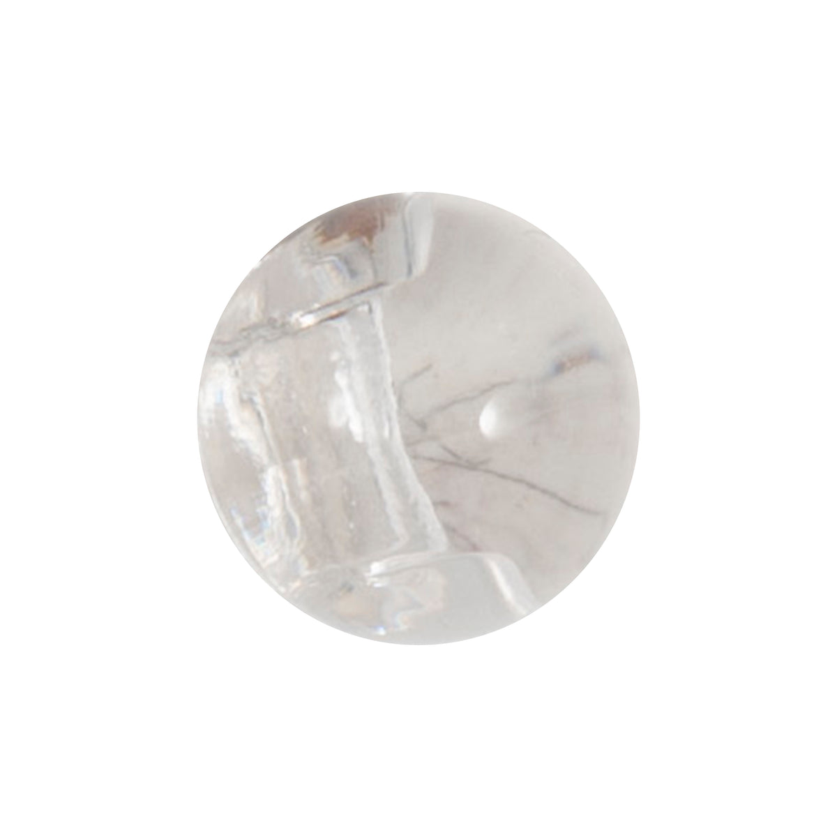 Clear round shank button