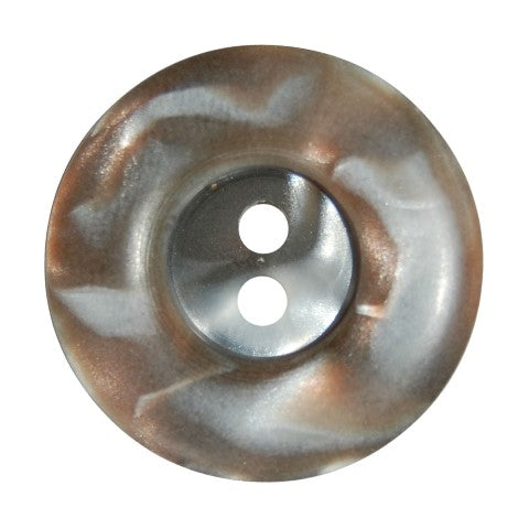 Close-up of grey and bronze marbled round buttons, 22mm