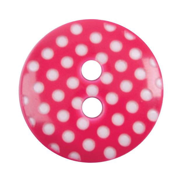Close-up of bright pink round buttons, 15mm