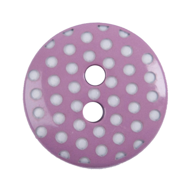 Close-up of lilac round buttons, 15mm