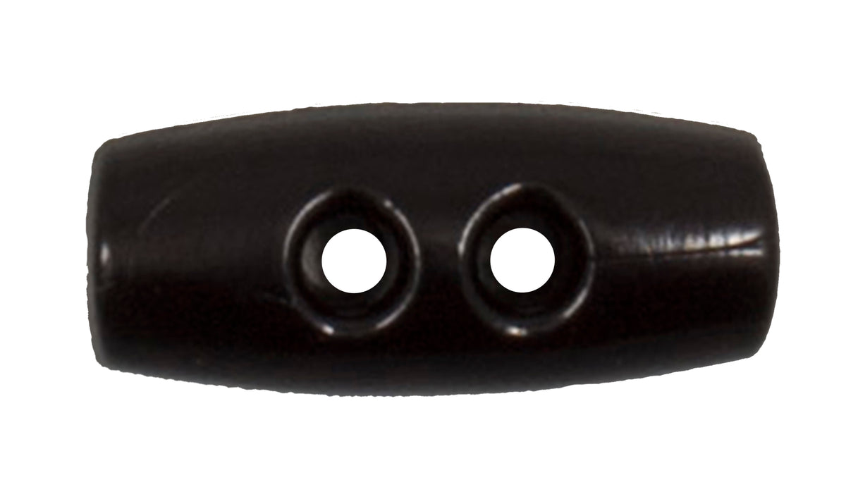 Dark brown 2-hole toggle button