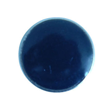 Glossy navy blue dome shank button
