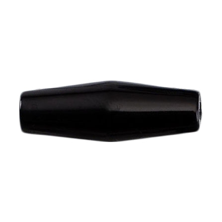 Black barrel shaped toggle button