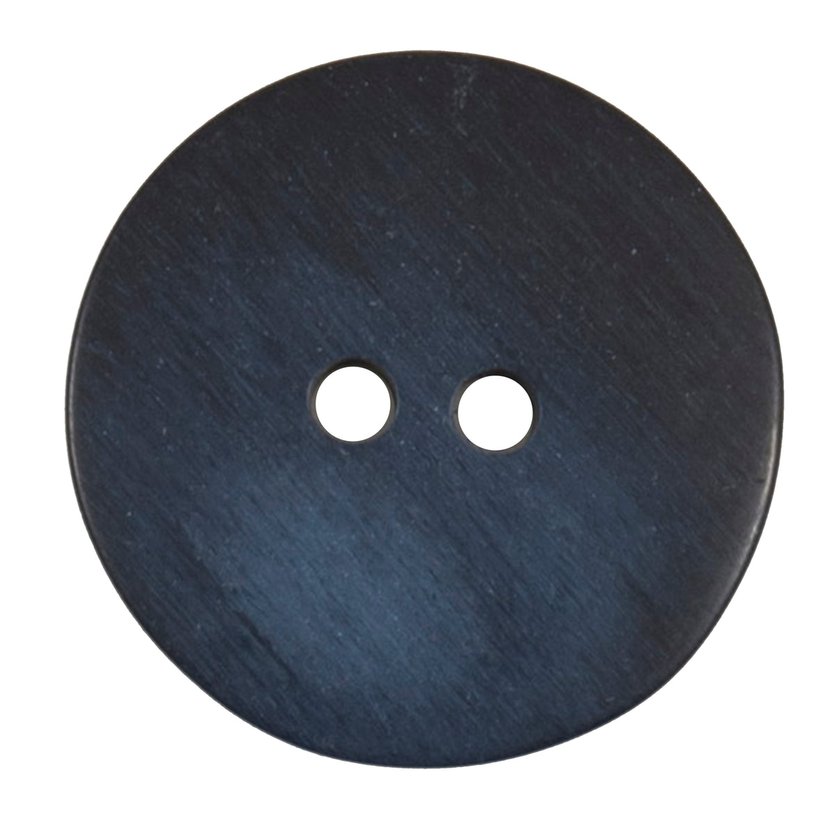 Round dark navy 2-hole button, 25mm