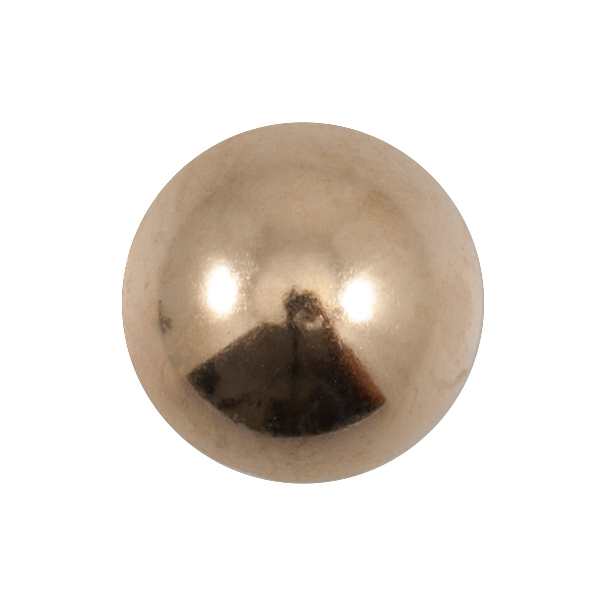 Gold Dome Button - smooth, shiny gold-tone dome, shank fitting