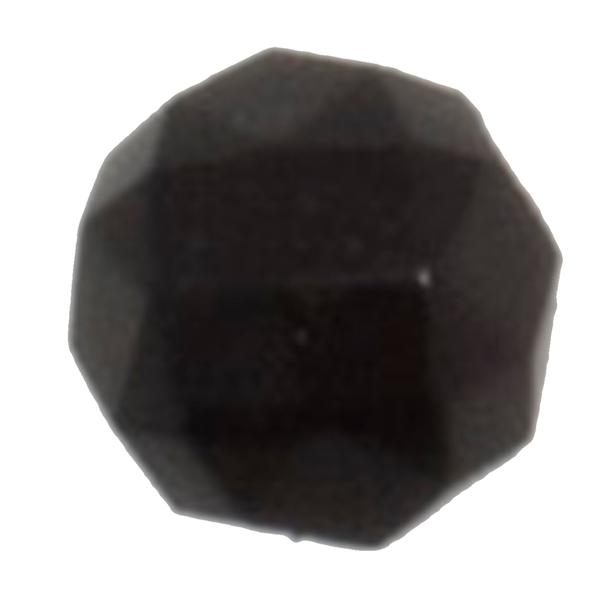Small black faceted ball buttons