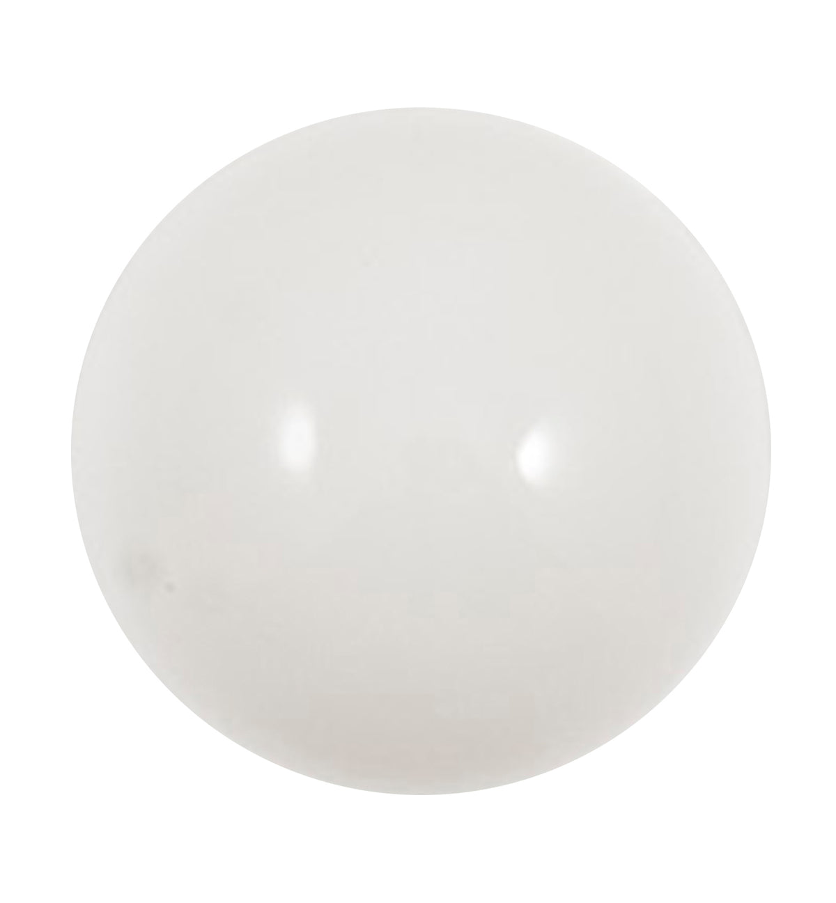 Small glossy white domed buttons