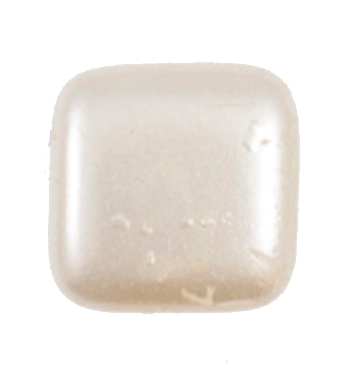 Tiny ivory pearl-effect square buttons